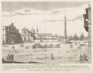ساحة ديل بوبولو من آفاق LOCURI Rome Insignes [دور] ، 1666. بواسطة ليفين كرويل