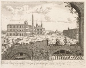 سانت جون لاتران في روما من آفاق مدينة LOCURI Insignes [دور] ، 1666. بواسطة ليفين كرويل