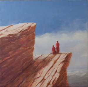 ممشى الجبل ، بوتان ، 2010 (غواش على قماش) بواسطة لينكولن سيليجمان
