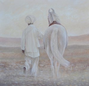 رباري وحصان أبيض بواسطة لينكولن سيليجمان