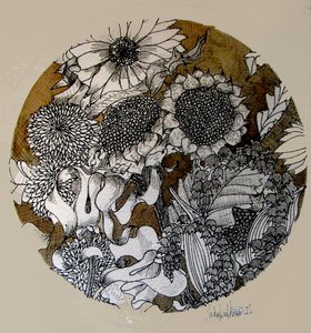 الرسم بالحبر (حبر، ورق رق)