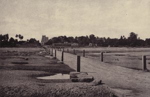 مادورا: نهر فيجاي، مع الجسر، عبر مادورا، يناير-فبراير 1858 (صورة فوتوغرافية)