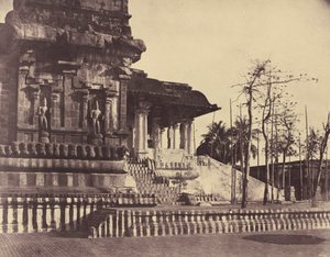 تانجور: المعبد الكبير، المدخل المطل على الخارج، مارس-أبريل 1858 (صورة فوتوغرافية)