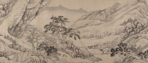السفر وسط الجداول والجبال ، 1680. بواسطة ليو يو