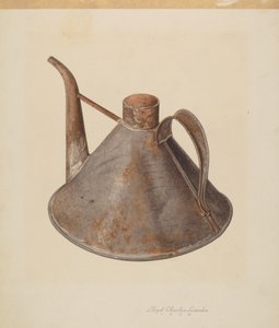 علبة زيت فوهة ، ج. 1938.
