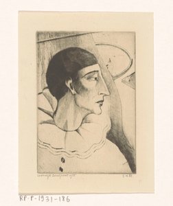 Pierrot IV (العنوان الأصلي) بواسطة لوديويجك شلفهوت (توقيع الفنان)