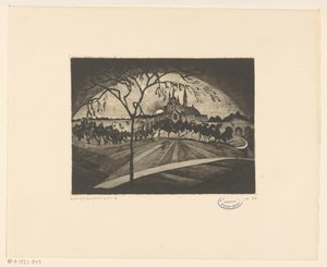 غروب Coucher de Soleil (العنوان الأصلي على الكائن) بواسطة لوديويجك شلفهوت (توقيع الفنان)