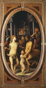 أبولو وشيرون ، 1572 (لائحة) بواسطة Lodovico Buti