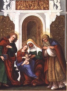 مادونا والطفل مع SS. آن وجون الإنجيلي وزكريا أو مادونا وسانت آن أوف ذا تشريز (لوحة)