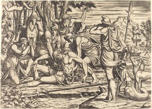 موت أدونيس بواسطة ليون دافينت بعد لوكا بيني