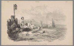 ثلاثة أطفال يلعبون في الخليج تمثيلات الحياة الريفية (عنوان المسلسل) لا كامباني. Études varieés aux deux Crayons (عنوان السلسلة على الكائن) بواسطة فرانسوا ديلارو