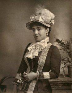 أديلينا باتي ، مغنية الأوبرا الإيطالية ، 1882.