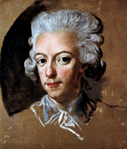 "صورة شخصية للملك السويدي غوستاف الثالث (1771-1792) لوحة لورينز باش (1733-1805)