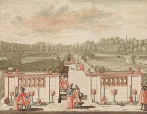 Het Groote Doolhof '، في: Tooneel Der Hoofdste Nederlands Huizen، En Lust Hoven، Naar T ...، nd.