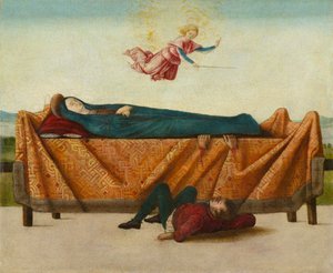 معجزة الكاتافالك (اللوحة ب) ، حوالي 1500-1506 (تمبرا على اللوح) بواسطة لورنزو كوستا