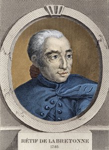 صورة لريستيف دي لا بريتون (1734-1806) - بواسطة بينيه ، نقش