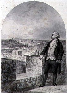 هونور غابرييل ريكويتي ، كونت ميرابو (1749-1791) على أسوار باريس ، نقش فيليبرت لانجلوا (نقش) بواسطة لويس (بعد) ماركيل