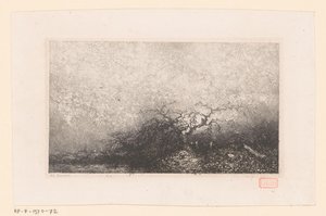 منظر طبيعي مع شجرة بجانب بركة مناظر طبيعية مختلفة (عنوان المسلسل) كروكيز دو فوياج دي 1843 (عنوان السلسلة)