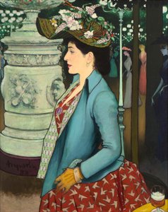 امرأة أنيقة في إليزيه مونمارتر الأنيق في إليزيه مونمارتر ، 1888. بواسطة لويس أنكين