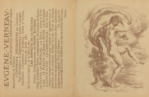 الرقص العاري والإعلان عن المطبوعات الزخرفية لأوجين فيرنو ، 1897.