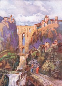 تاجو روندا ، من Hutchinsons Picturesque Europe التي نشرتها Hutchinson & Son ، c.1930 بواسطة لويس بورليه برول