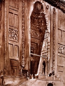 مدخل جامع السلطان حسن 1928 بواسطة لويس كابانيس