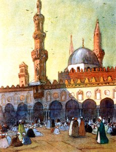 الجامع الأزهر ، القاهرة ، مصر ، 1928 بواسطة لويس كابانيس