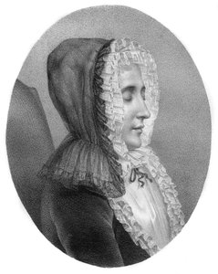 Madame du Deffand - Marie de Vichy-Chamrond (or Champrond)، Marquise du Deffand - 1697-1780 - نقش كارمونتيل - بواسطة لويس كاروجيس (بعد) كارمونتيل