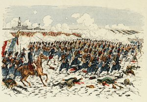 رسم توضيحي مأخوذ من كتاب "أبطال القرن" ، وهو روايات قصصية كتبها ديك دي لونلاي ورسمها لويس بومبلد (1862-1927) بواسطة تفجير لويس تشارلز
