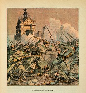 L'Armee de la Loire بقلم يوجين سيرجنت ، ديت جرينست ، رسمها لويس بومبليد (1862-1927) (الحرب الفرنسية الألمانية ؛ حملة 1870-1871): معركة شاتودون في 18 أكتوبر بواسطة تفجير لويس تشارلز
