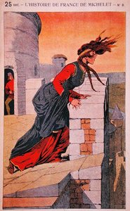 قصة Fairy Melusine ، رسم توضيحي من `` Histoire de France '' بواسطة Jules Michelet (1798-1874) c1900 (لون ليثو) بواسطة تفجير لويس تشارلز