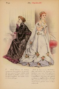 أزياء فرنسية 1867، نابليون الثالث (طباعة حجرية ملونة)