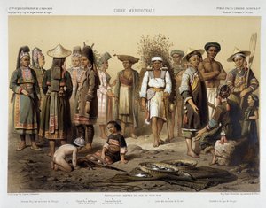 الجماعات العرقية حوالي عام 1870 في "" رحلة الاستكشاف في الهند الصينية 1866-1868 "بقلم فرانسيس غارنييه باريس بواسطة لويس ديلابورت