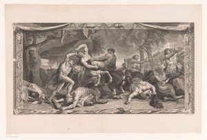هرقل يحارب القنطور لوحات من فندق لامبرت (عنوان السلسلة) La Galerie de monsieur le Président Lambert يمثل l