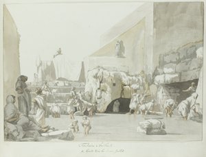 التقى فونتين أريثوس مع برون نافورة Arethuse (العنوان على الكائن) رحلات في إيطاليا وصقلية ومالطا - 1778 (عنوان السلسلة) بواسطة لويس دوكروس