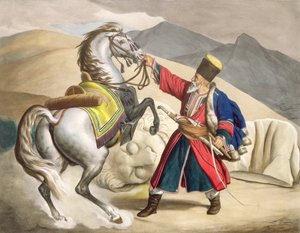 تارتار مع حصانه ، نقشته تيري براذرز ، 1825 بواسطة لويس دوبري