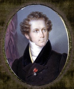صورة لفينشنزو بيليني (1801 - 1835) صورة مصغرة لدوبريه. متحف سكالا. ميلان. بواسطة لويس دوبري