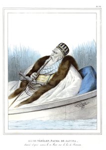 علي دي تيبيلين (1741-1822) ، باشا من جانينا ، على بحيرة بوترينتو