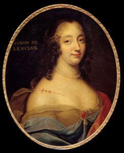 صورة للكاتب الفرنسي آن نينون ”” de l'Enclos (أو Ninon de Lenclos أو Ninon de Lanclos بواسطة لويس فرديناند (سي 1612 89) (Attr.to) Elle