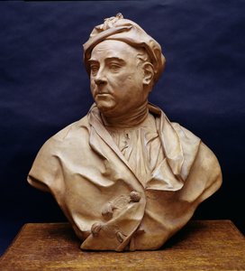تمثال نصفي لجورج فريدريك هاندل (1685-1759) (الطين)