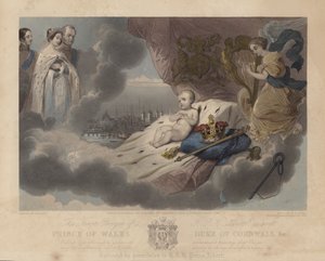 الصلاة الأولى لأمير ويلز ، الأمير ألبرت إدوارد ، الملك المستقبلي إدوارد السابع ، 1842