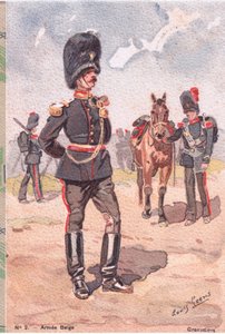 Grenadiers ، بطاقة بريدية ، 1920s