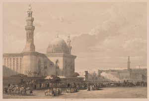 مصر والنوبة: المجلد الثالث - العدد 38 ، مسجد السلطان حسن من ساحة الرميلة الكبرى بواسطة لويس هاجي
