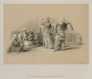 مصر والنوبة ، المجلد الثالث: بنات الرقص في القاهرة ، 1849. بواسطة لويس هاجي