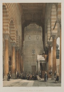 مصر والنوبة ، المجلد الثالث: الجزء الداخلي من مسجد المتولى ، 1849. بواسطة لويس هاجي