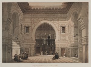 مصر والنوبة ، المجلد الثالث: داخل مسجد السلطان الغوري ، 1849. بواسطة لويس هاجي