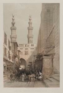 مصر والنوبة ، المجلد الثالث: المآذن والمدخل الكبير للمتولى ، في القاهرة ، 1848. بواسطة لويس هاجي