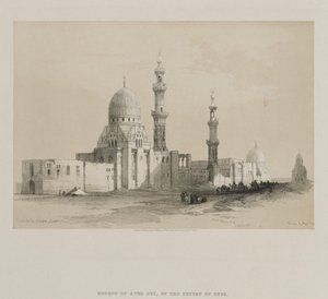 مصر والنوبة ، المجلد الثالث: مقابر الخلفاء - القاهرة. مسجد عايد بى ، ص 1849. بواسطة لويس هاجي