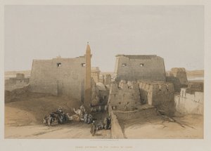 مصر والنوبة ، المجلد الثاني: المدخل الكبير لمعبد الأقصر ، 1848.