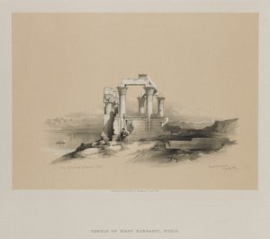 مصر والنوبة ، المجلد الثاني: أنقاض معبد كارديش ، النوبة ، 1848. بواسطة لويس هاجي